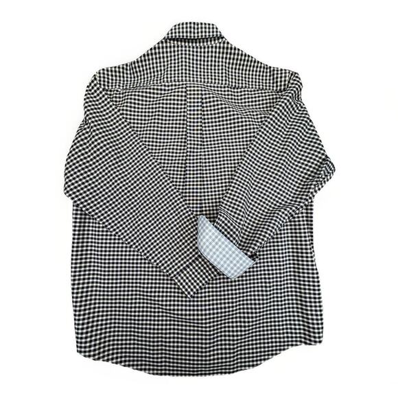 Brooks Brothers Men’s Large Shirt Non-Iron Gingham Supima Cotton Contrast Cuff - Picture 2 of 9